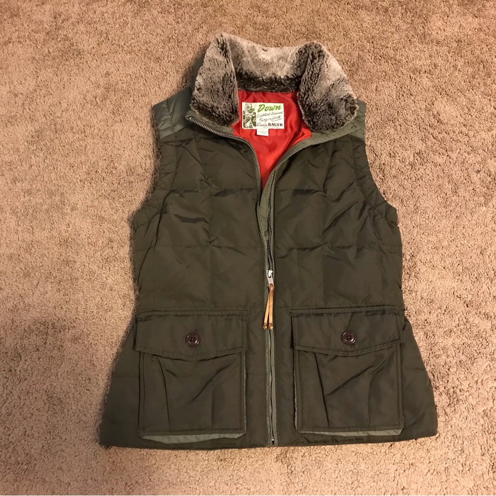 Eddie Bauer Yukon 550 Quilted Down Vest Womens Size S Premium